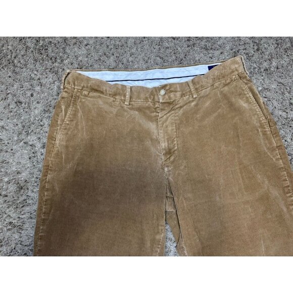 POLO RALPH LAUREN Brown Corduroy Pants Straight Leg Stretch Classic Fit 36x27 - Picture 6 of 10